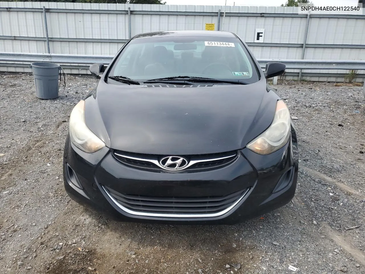 5NPDH4AE0CH122540 2012 Hyundai Elantra Gls