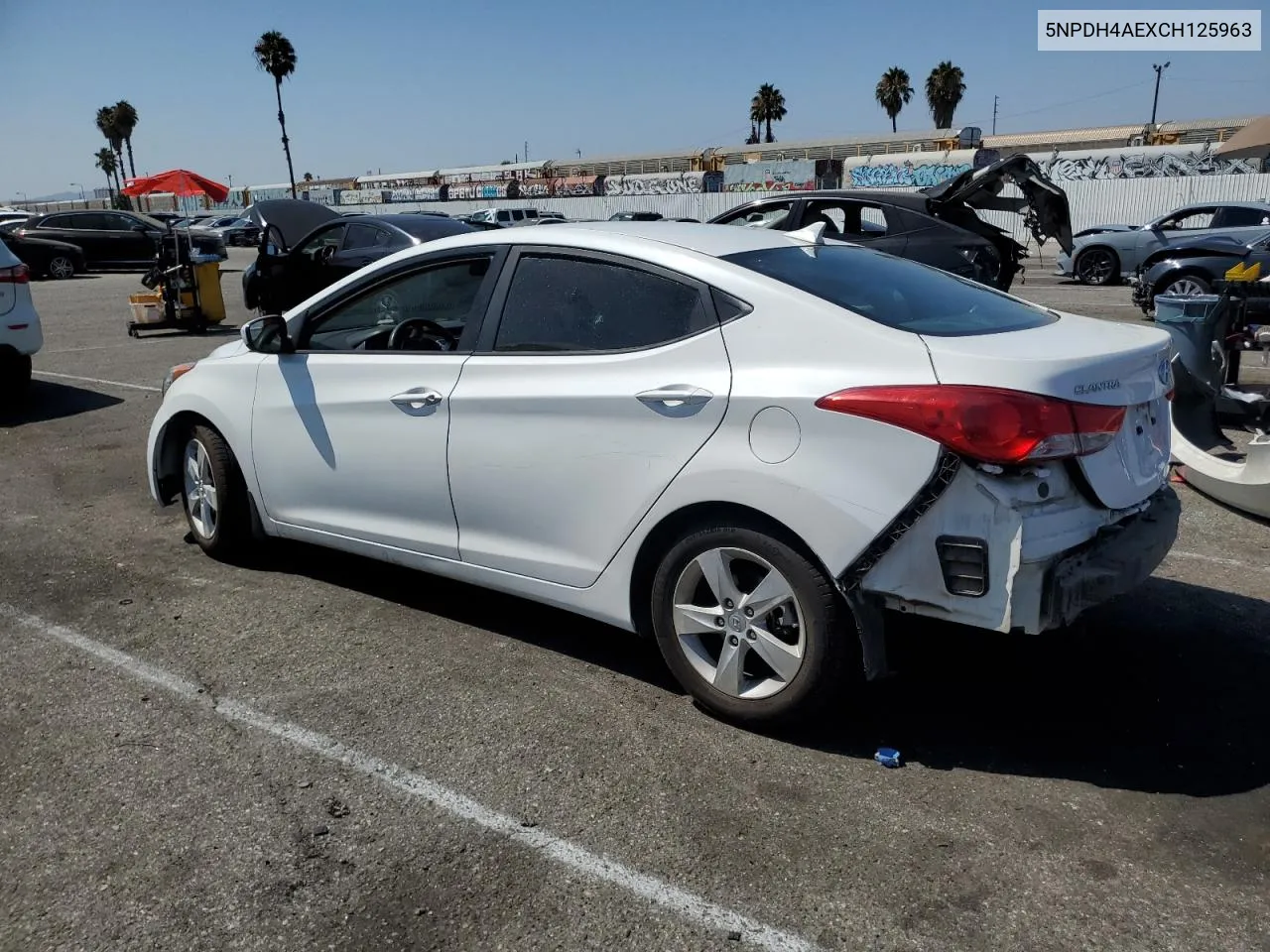 2012 Hyundai Elantra Gls VIN: 5NPDH4AEXCH125963 Lot: 65239704