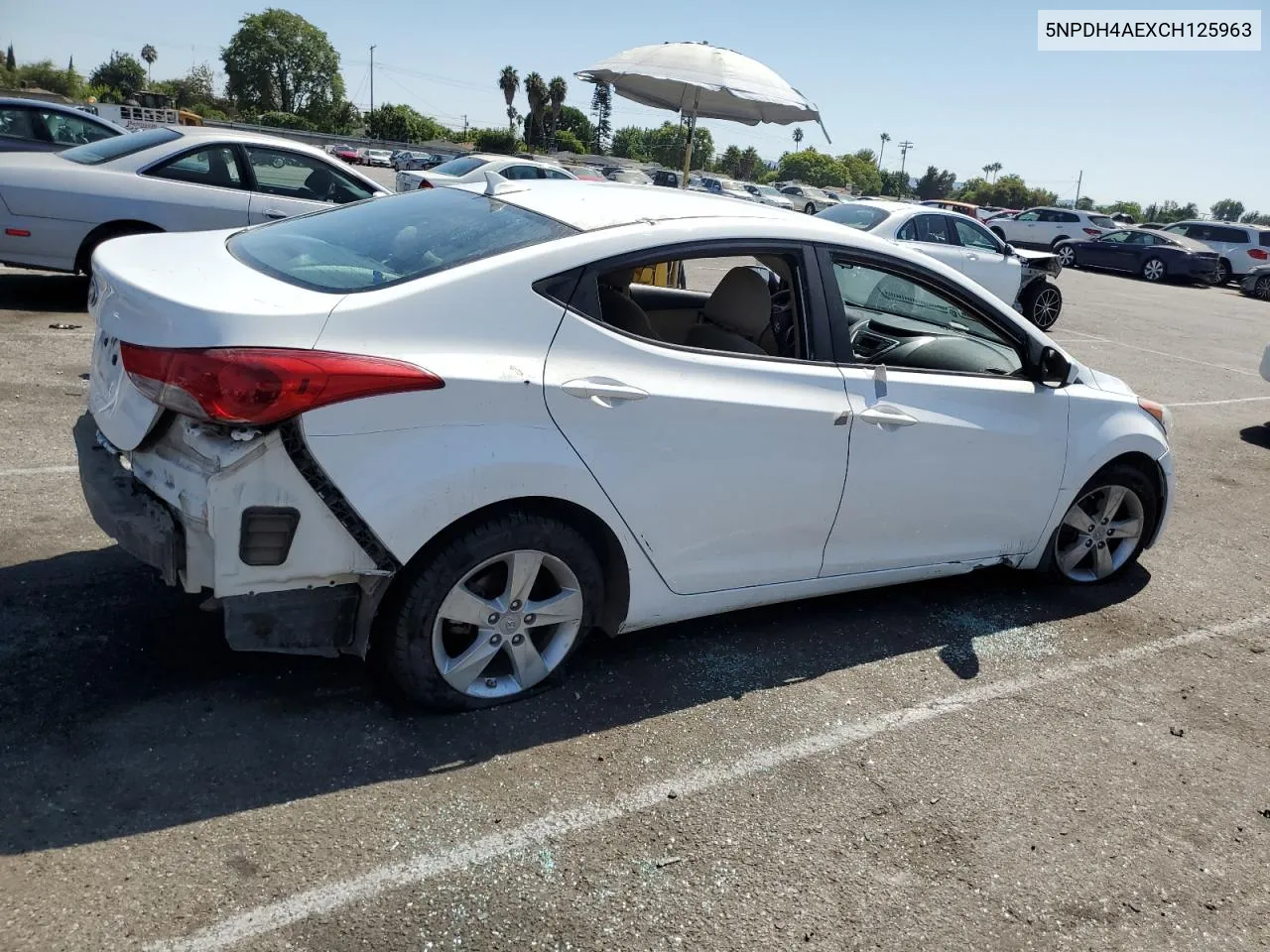 2012 Hyundai Elantra Gls VIN: 5NPDH4AEXCH125963 Lot: 65239704