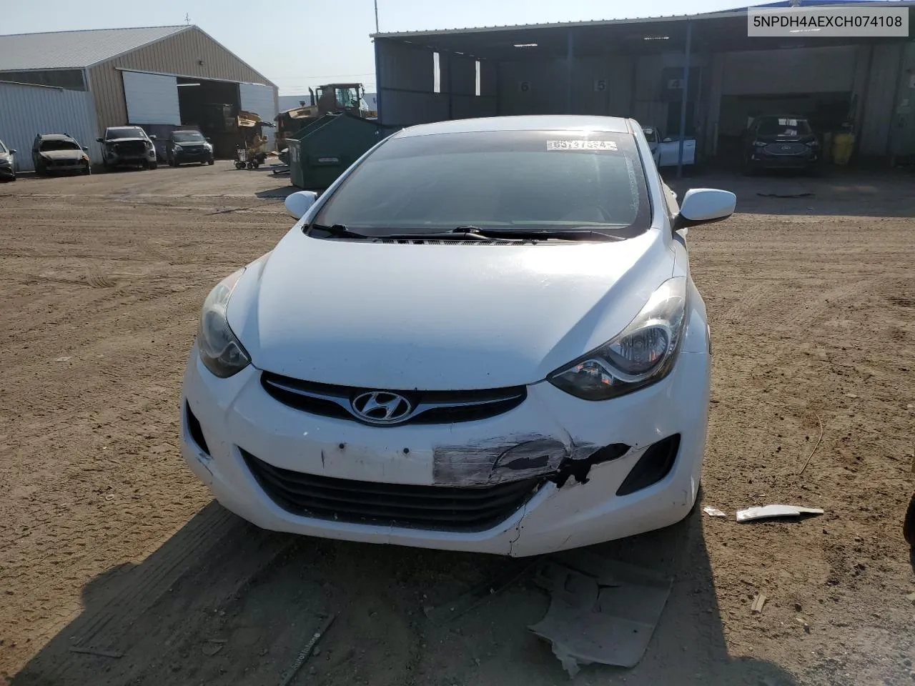 2012 Hyundai Elantra Gls VIN: 5NPDH4AEXCH074108 Lot: 65747594