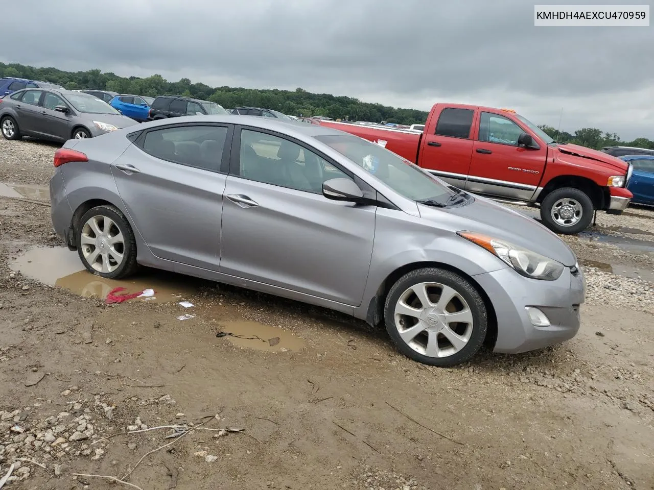 KMHDH4AEXCU470959 2012 Hyundai Elantra Gls