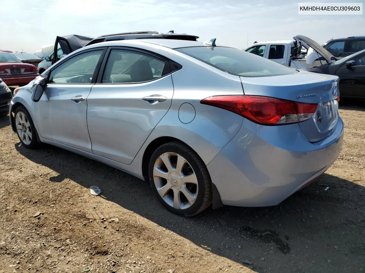 2012 Hyundai Elantra Gls VIN: KMHDH4AE0CU309603 Lot: 66196654