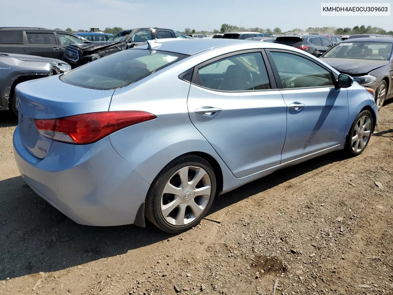 2012 Hyundai Elantra Gls VIN: KMHDH4AE0CU309603 Lot: 66196654