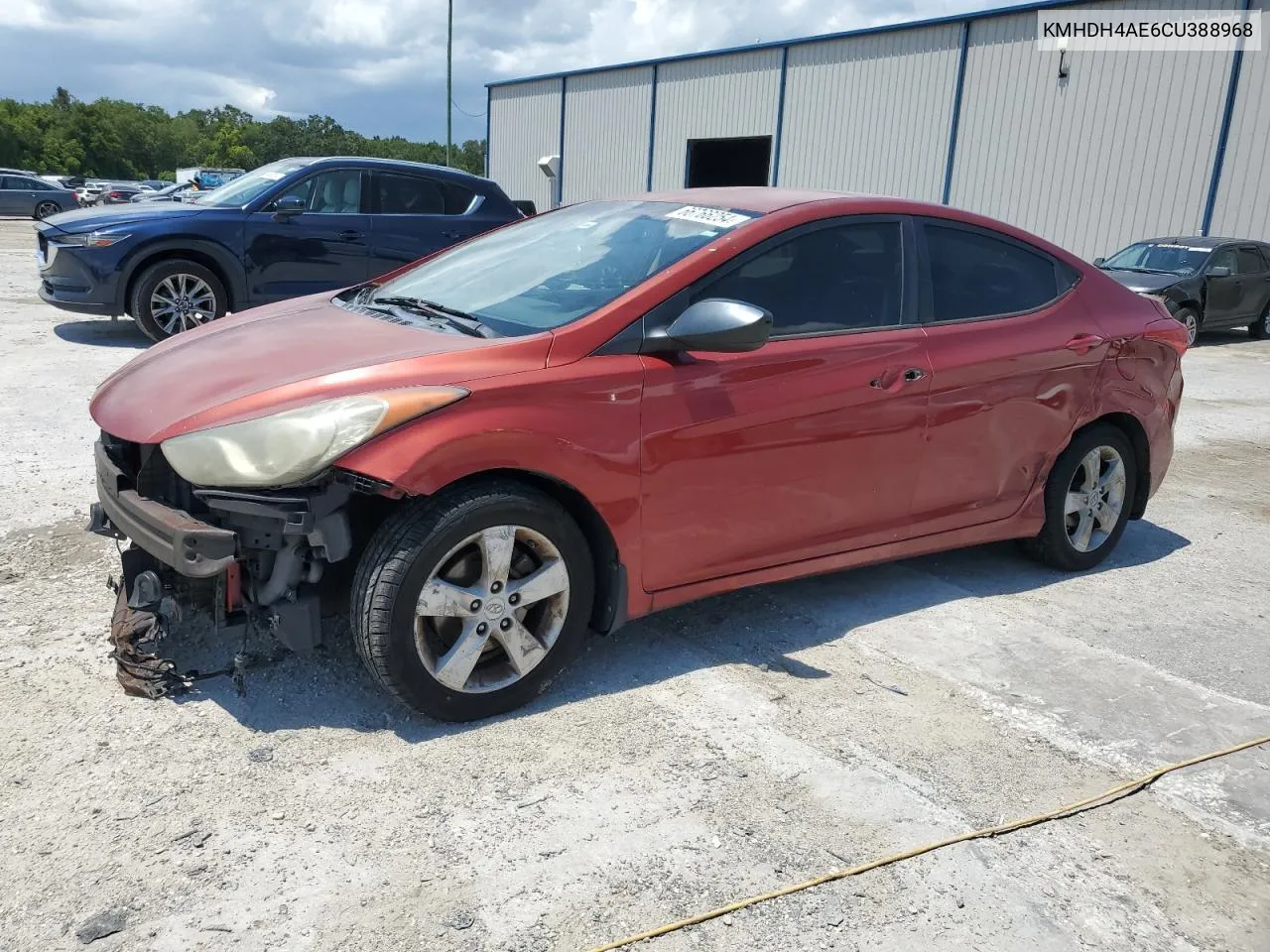 2012 Hyundai Elantra Gls VIN: KMHDH4AE6CU388968 Lot: 66766254