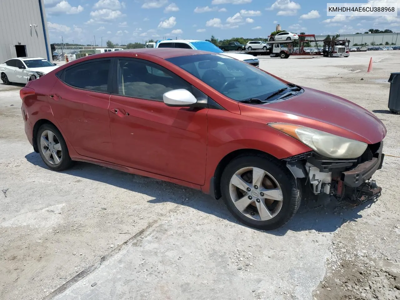 KMHDH4AE6CU388968 2012 Hyundai Elantra Gls