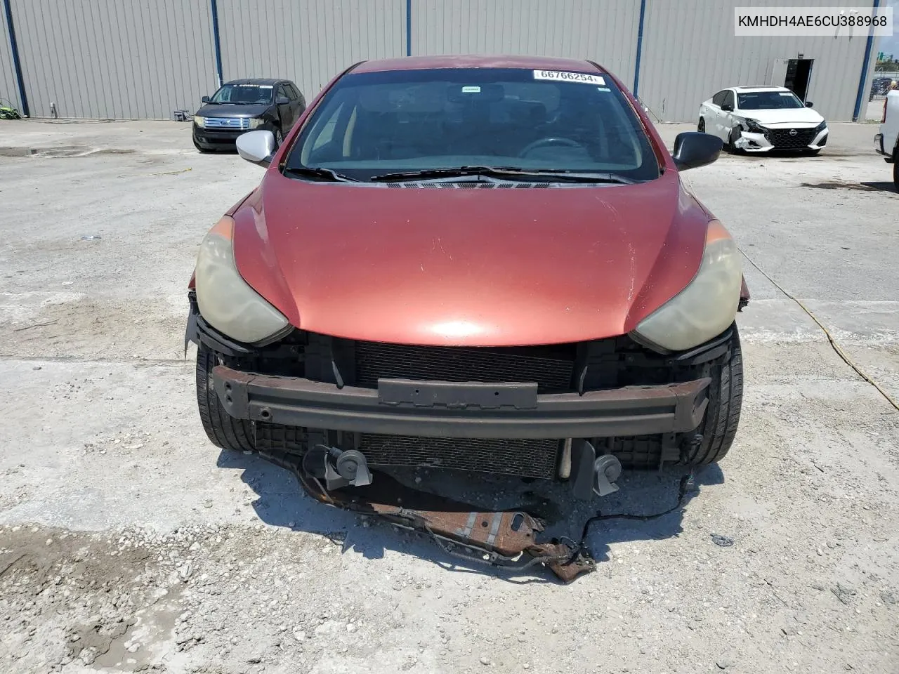 2012 Hyundai Elantra Gls VIN: KMHDH4AE6CU388968 Lot: 66766254