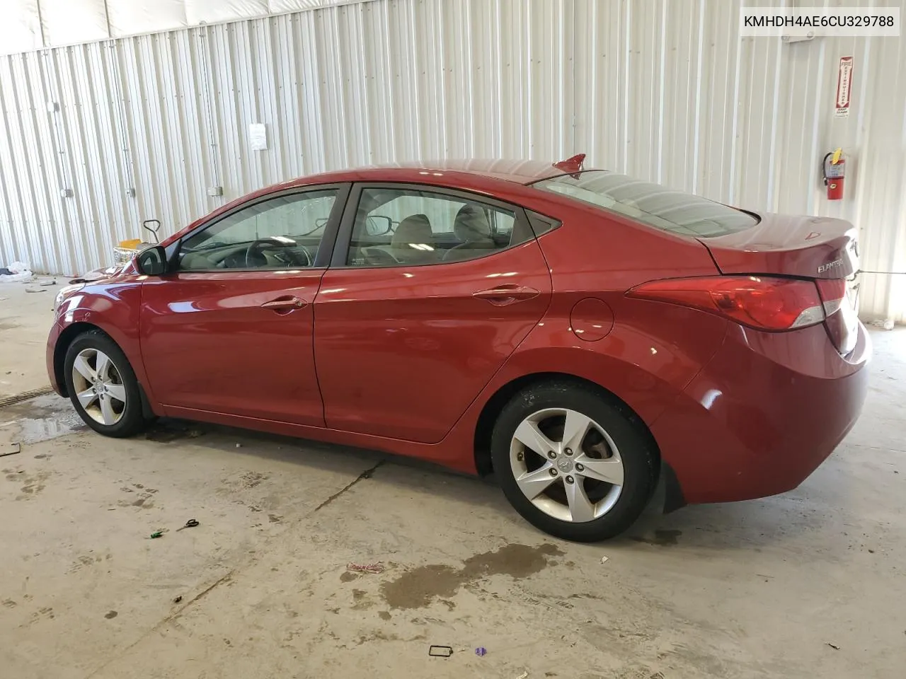 2012 Hyundai Elantra Gls VIN: KMHDH4AE6CU329788 Lot: 67038574