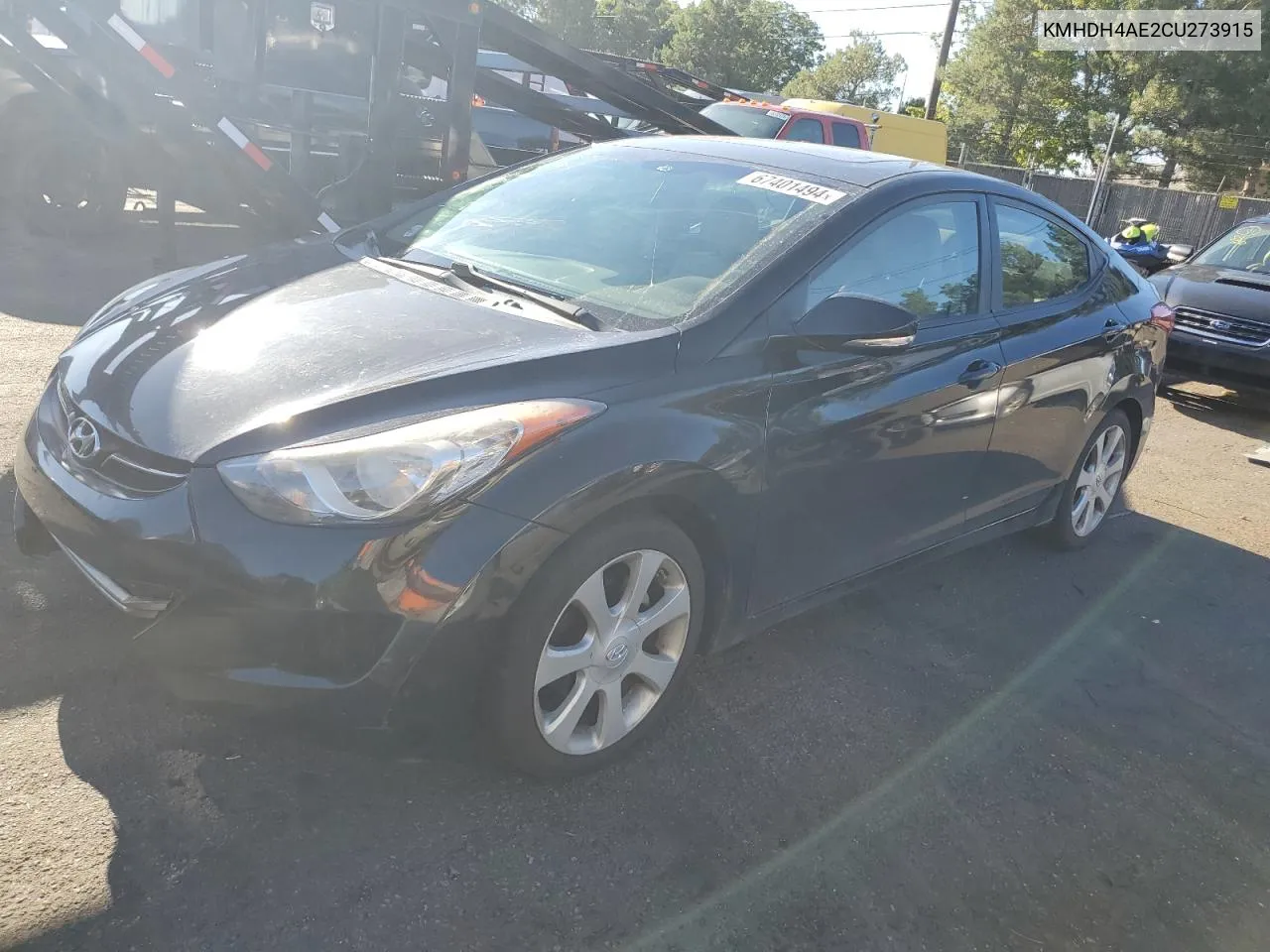 KMHDH4AE2CU273915 2012 Hyundai Elantra Gls