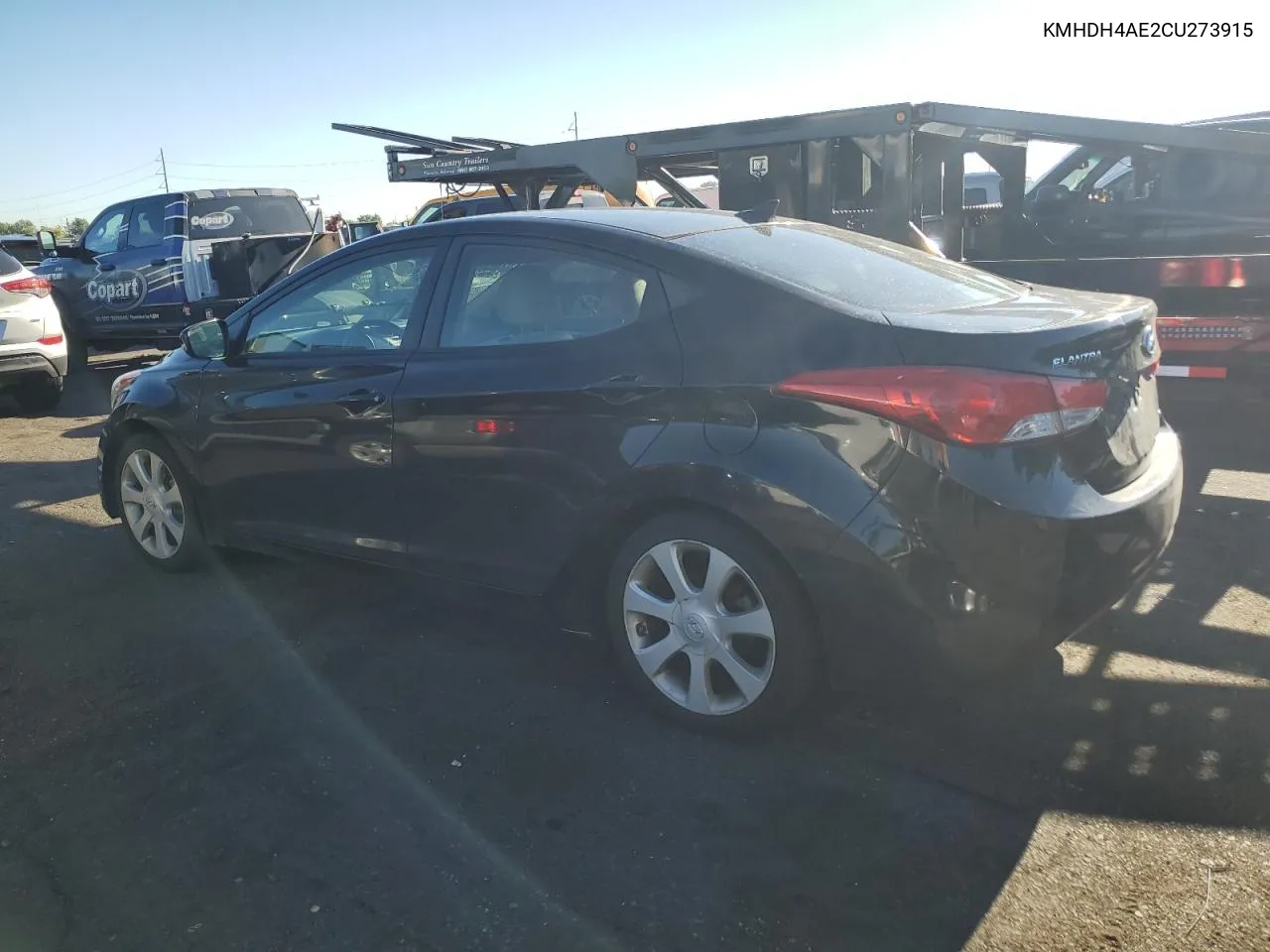 KMHDH4AE2CU273915 2012 Hyundai Elantra Gls