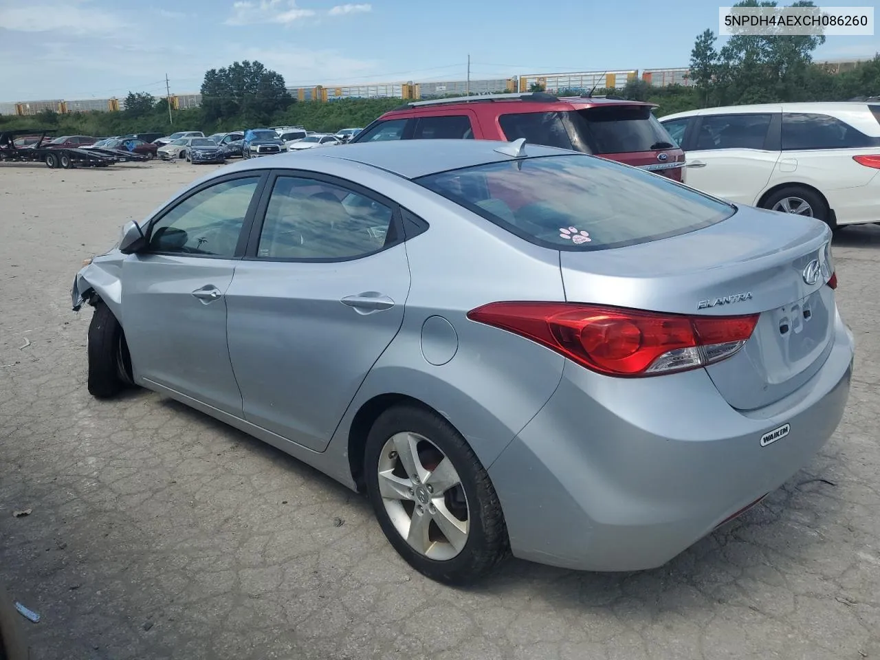 2012 Hyundai Elantra Gls VIN: 5NPDH4AEXCH086260 Lot: 67460844