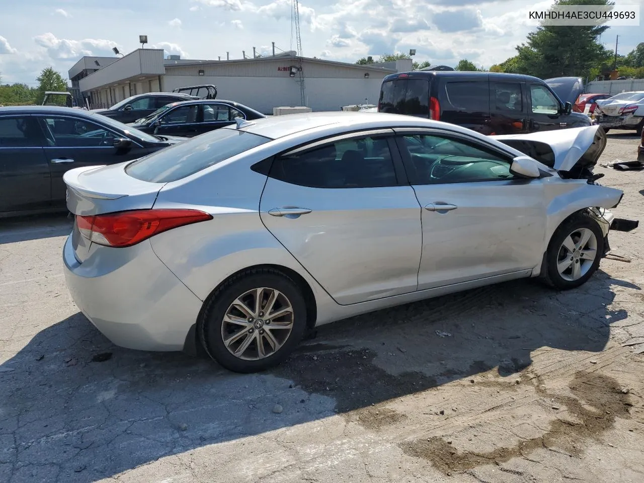 2012 Hyundai Elantra Gls VIN: KMHDH4AE3CU449693 Lot: 67542404