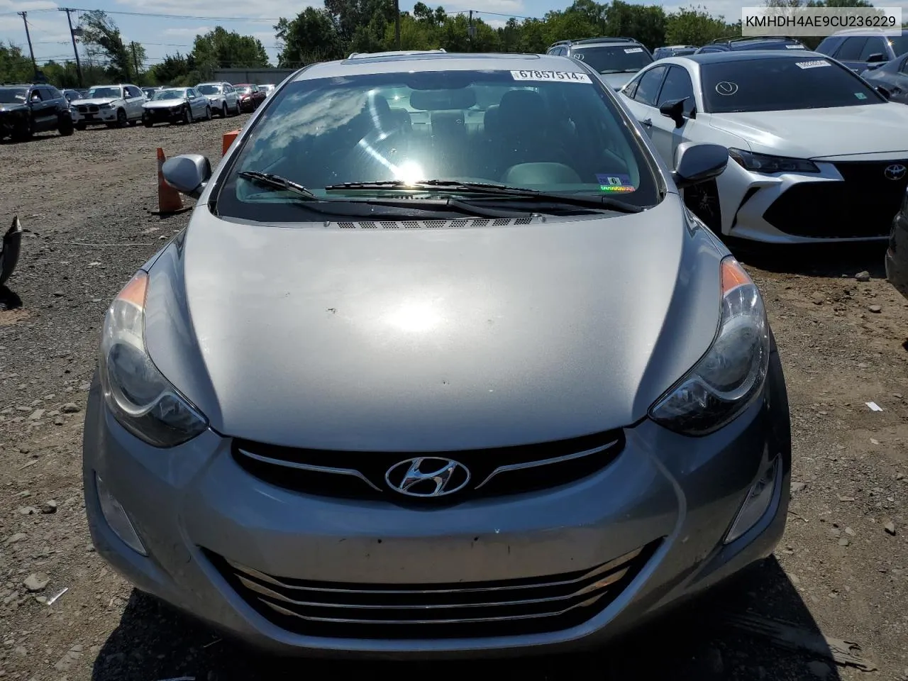 2012 Hyundai Elantra Gls VIN: KMHDH4AE9CU236229 Lot: 67857514