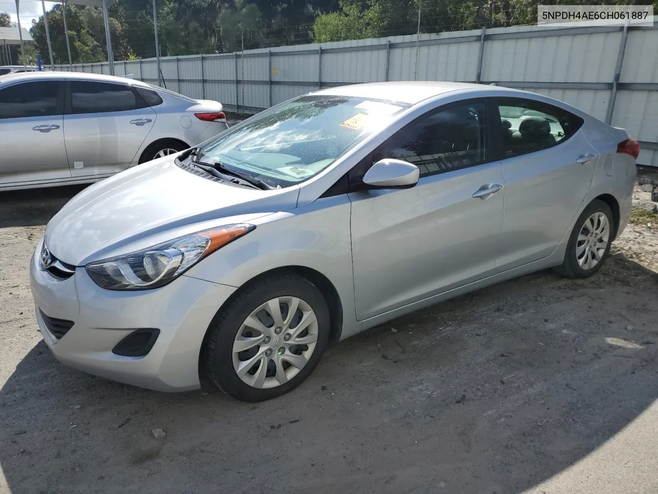 5NPDH4AE6CH061887 2012 Hyundai Elantra Gls