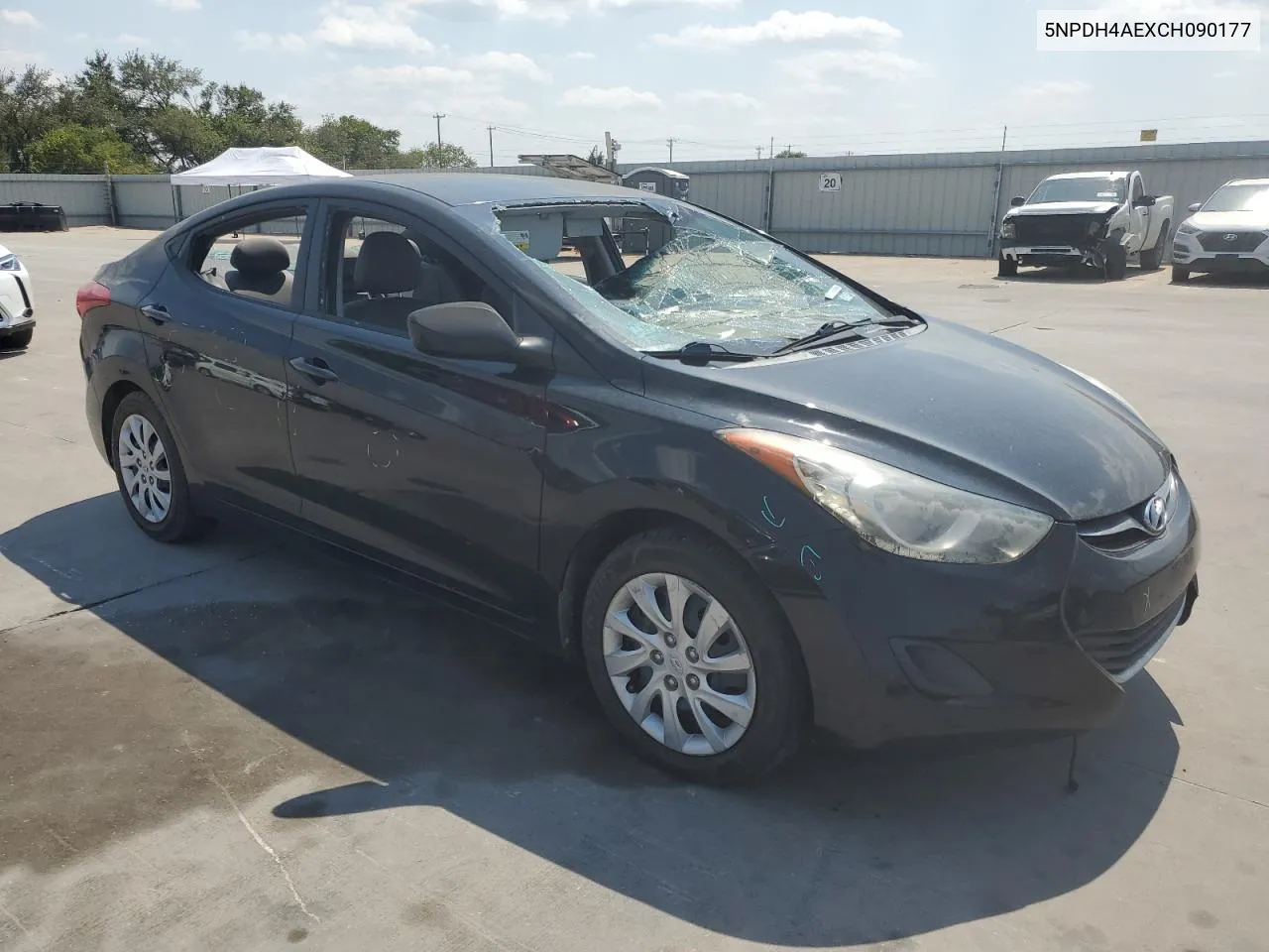 2012 Hyundai Elantra Gls VIN: 5NPDH4AEXCH090177 Lot: 68211194