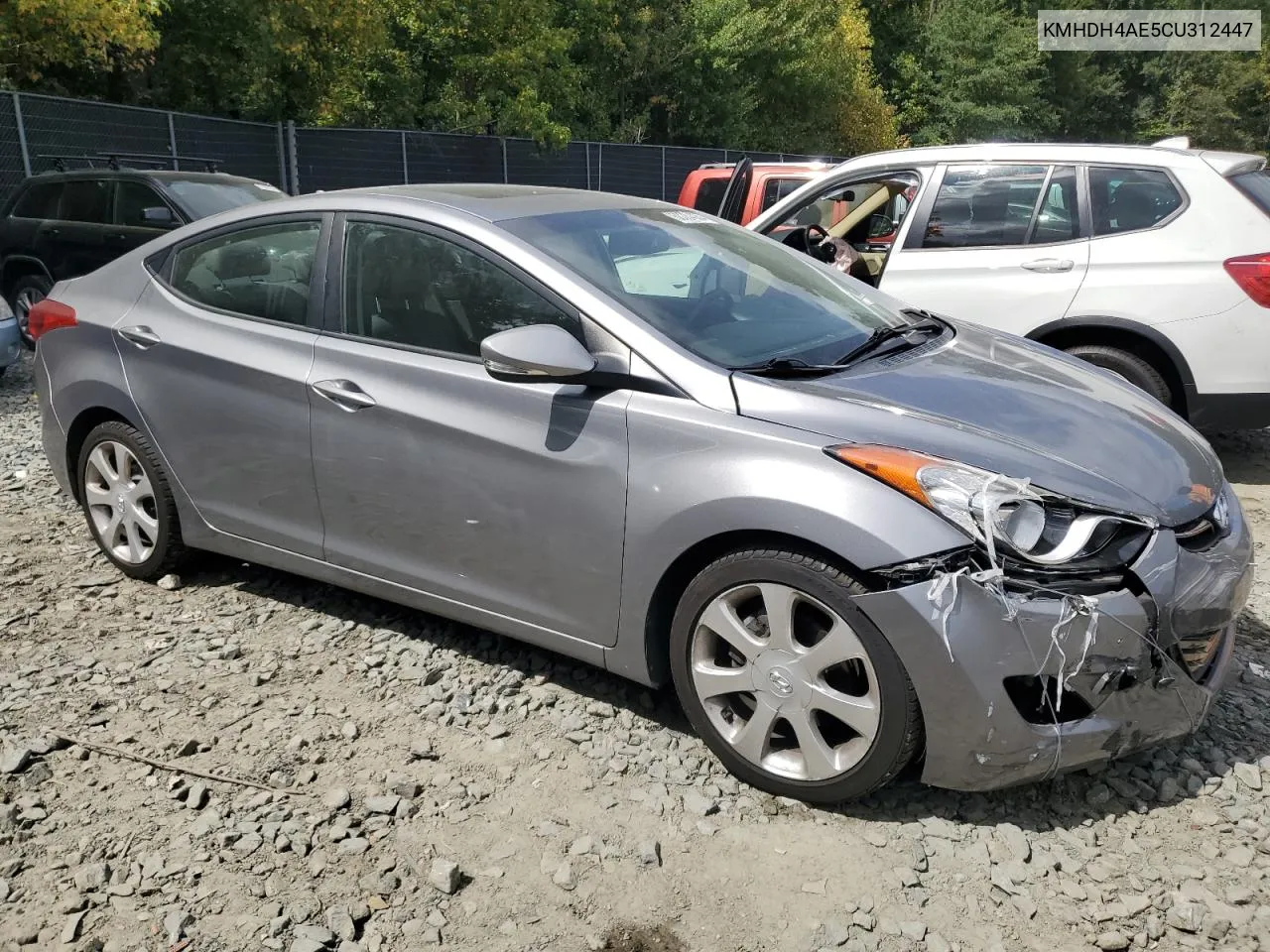 2012 Hyundai Elantra Gls VIN: KMHDH4AE5CU312447 Lot: 68334084