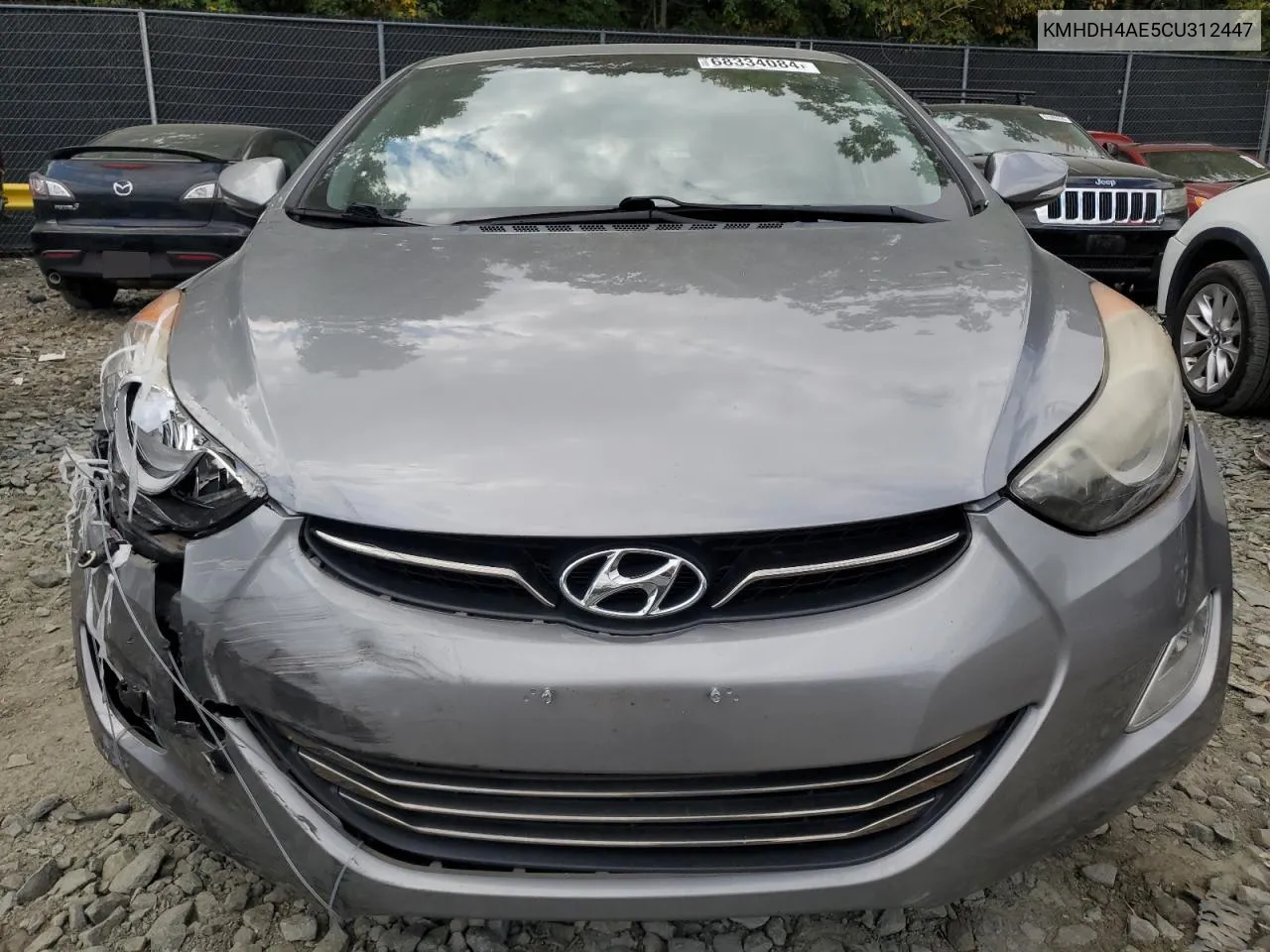 2012 Hyundai Elantra Gls VIN: KMHDH4AE5CU312447 Lot: 68334084