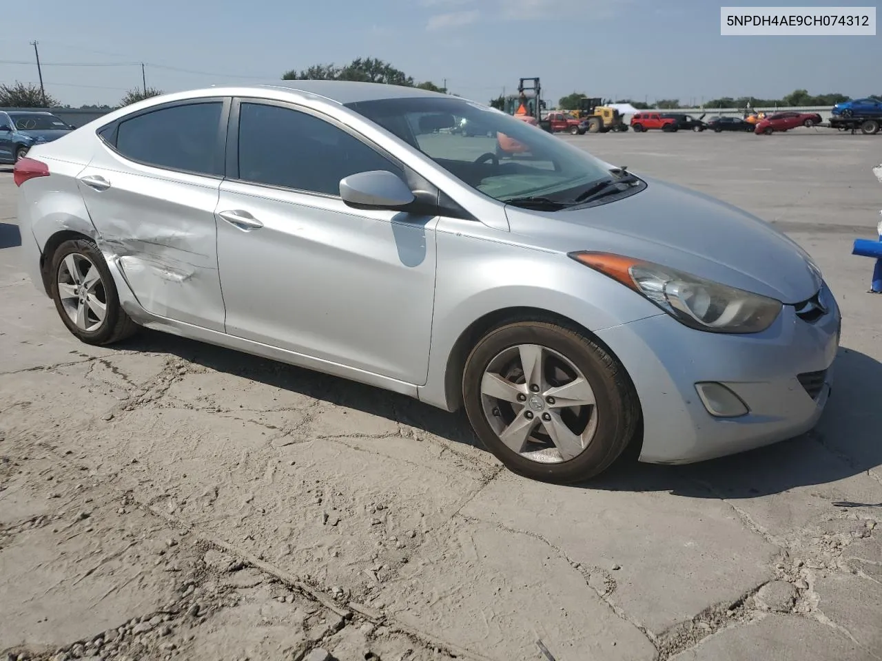 2012 Hyundai Elantra Gls VIN: 5NPDH4AE9CH074312 Lot: 68544704