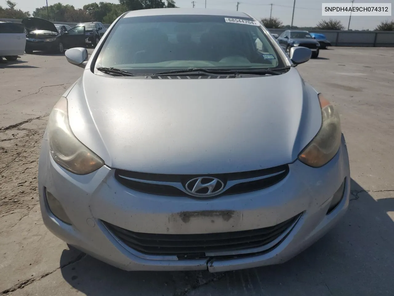 2012 Hyundai Elantra Gls VIN: 5NPDH4AE9CH074312 Lot: 68544704