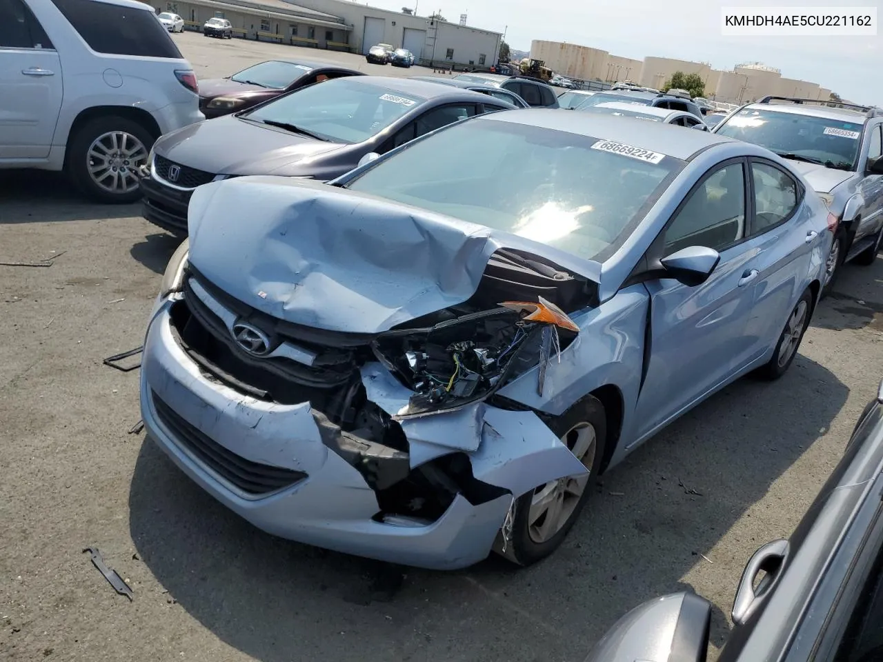 KMHDH4AE5CU221162 2012 Hyundai Elantra Gls