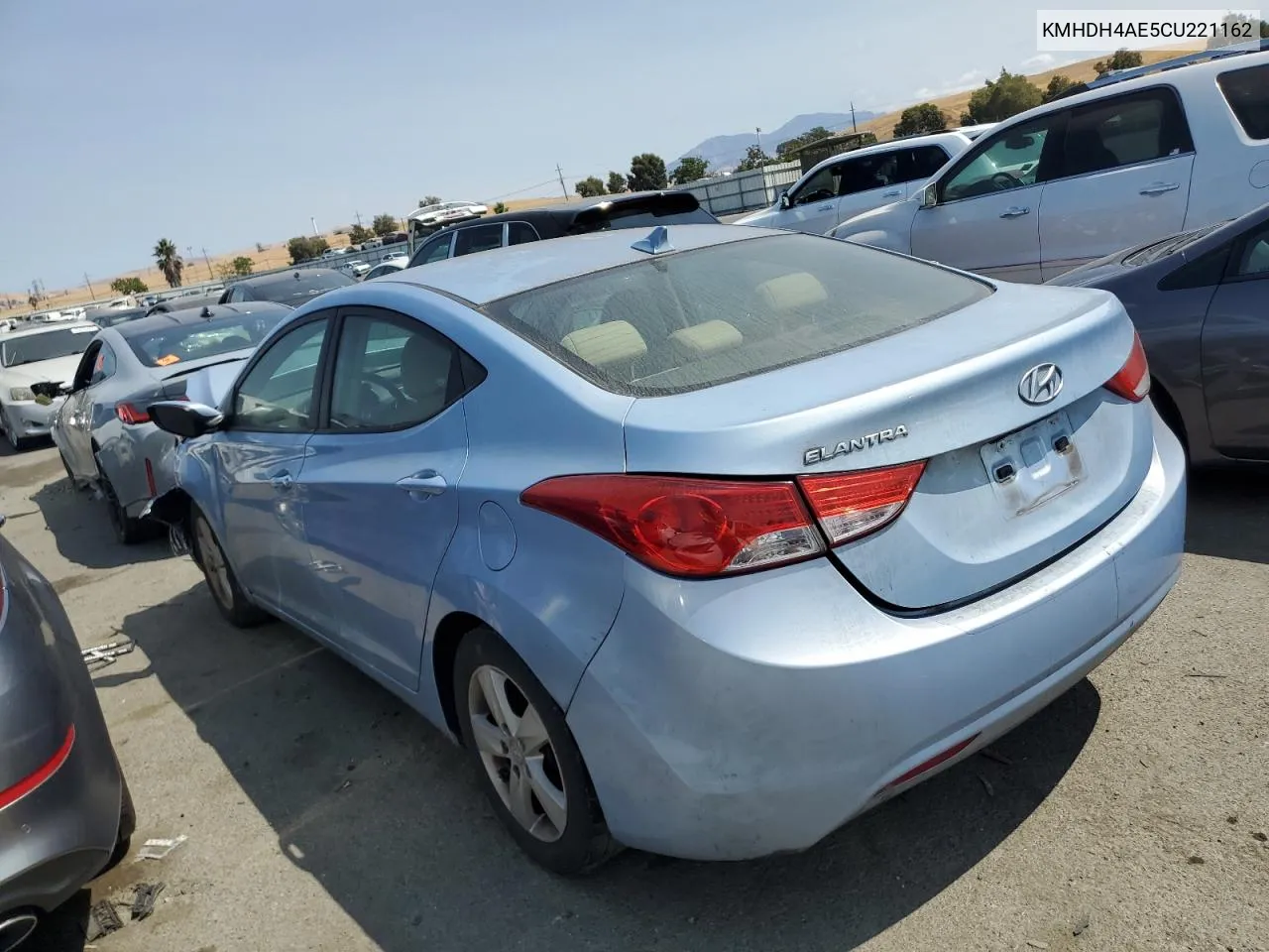 KMHDH4AE5CU221162 2012 Hyundai Elantra Gls