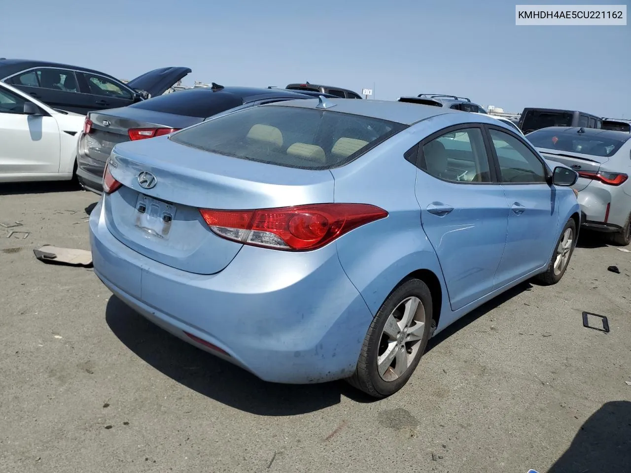 2012 Hyundai Elantra Gls VIN: KMHDH4AE5CU221162 Lot: 68669224