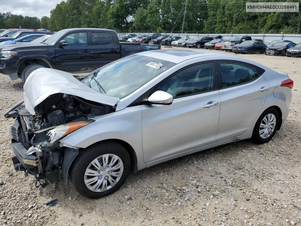 2012 Hyundai Elantra Gls VIN: KMHDH4AE0CU258491 Lot: 68677814