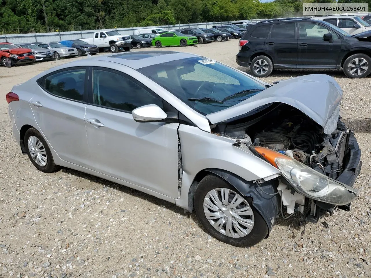 2012 Hyundai Elantra Gls VIN: KMHDH4AE0CU258491 Lot: 68677814