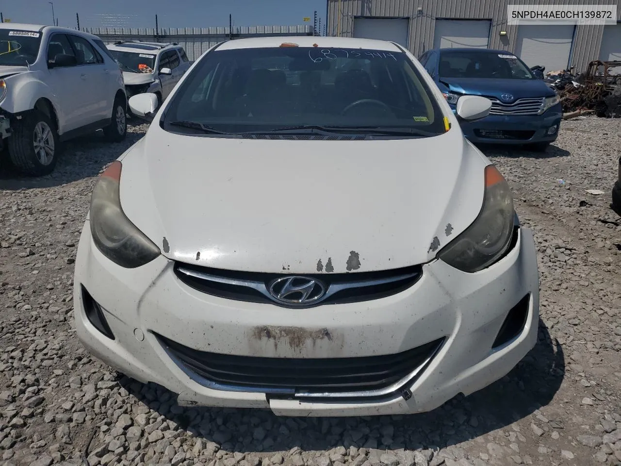 2012 Hyundai Elantra Gls VIN: 5NPDH4AE0CH139872 Lot: 68754414