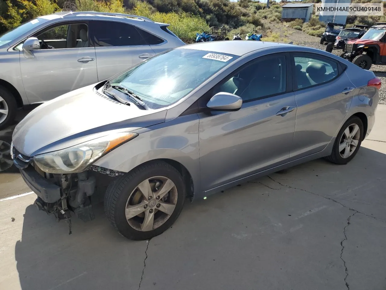 KMHDH4AE9CU409148 2012 Hyundai Elantra Gls