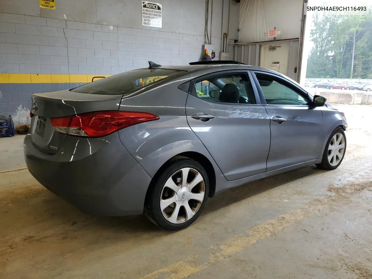 2012 Hyundai Elantra Gls VIN: 5NPDH4AE9CH116493 Lot: 68976434