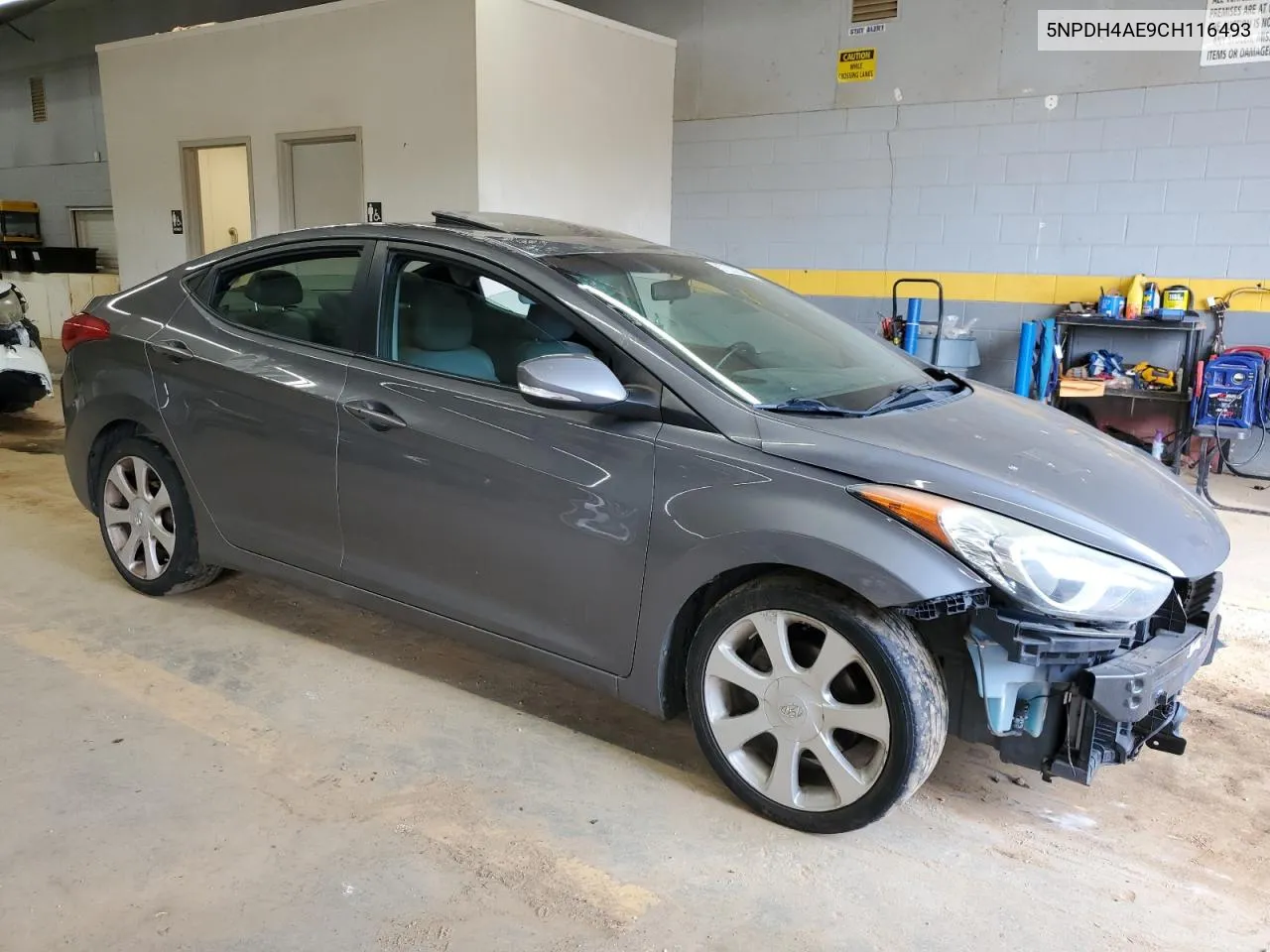 5NPDH4AE9CH116493 2012 Hyundai Elantra Gls