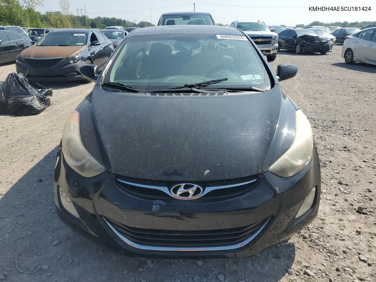 2012 Hyundai Elantra Gls VIN: KMHDH4AE5CU181424 Lot: 69063584