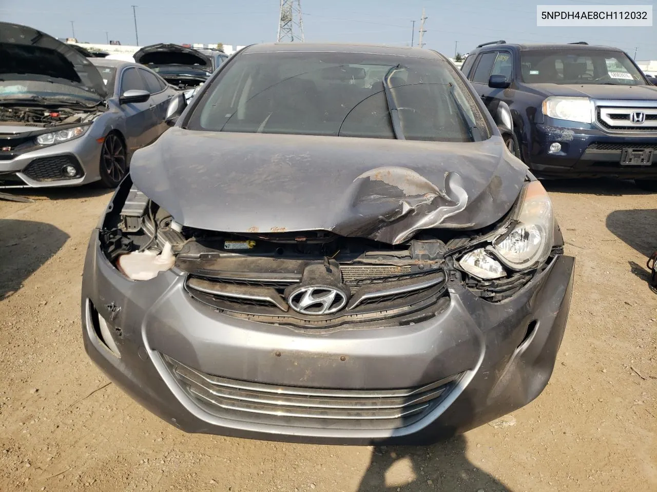 2012 Hyundai Elantra Gls VIN: 5NPDH4AE8CH112032 Lot: 69072094