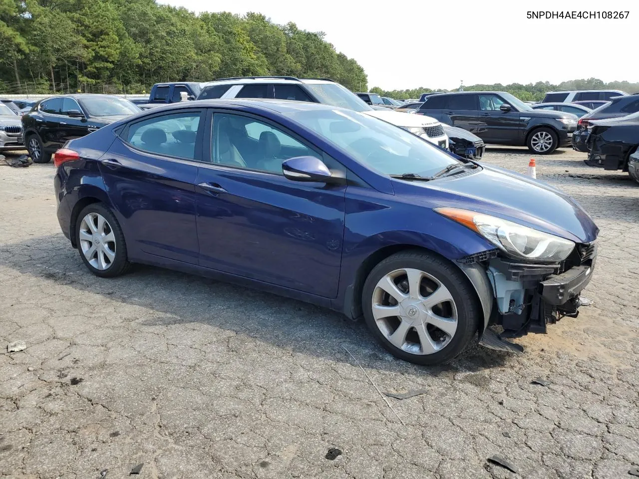 2012 Hyundai Elantra Gls VIN: 5NPDH4AE4CH108267 Lot: 69078234