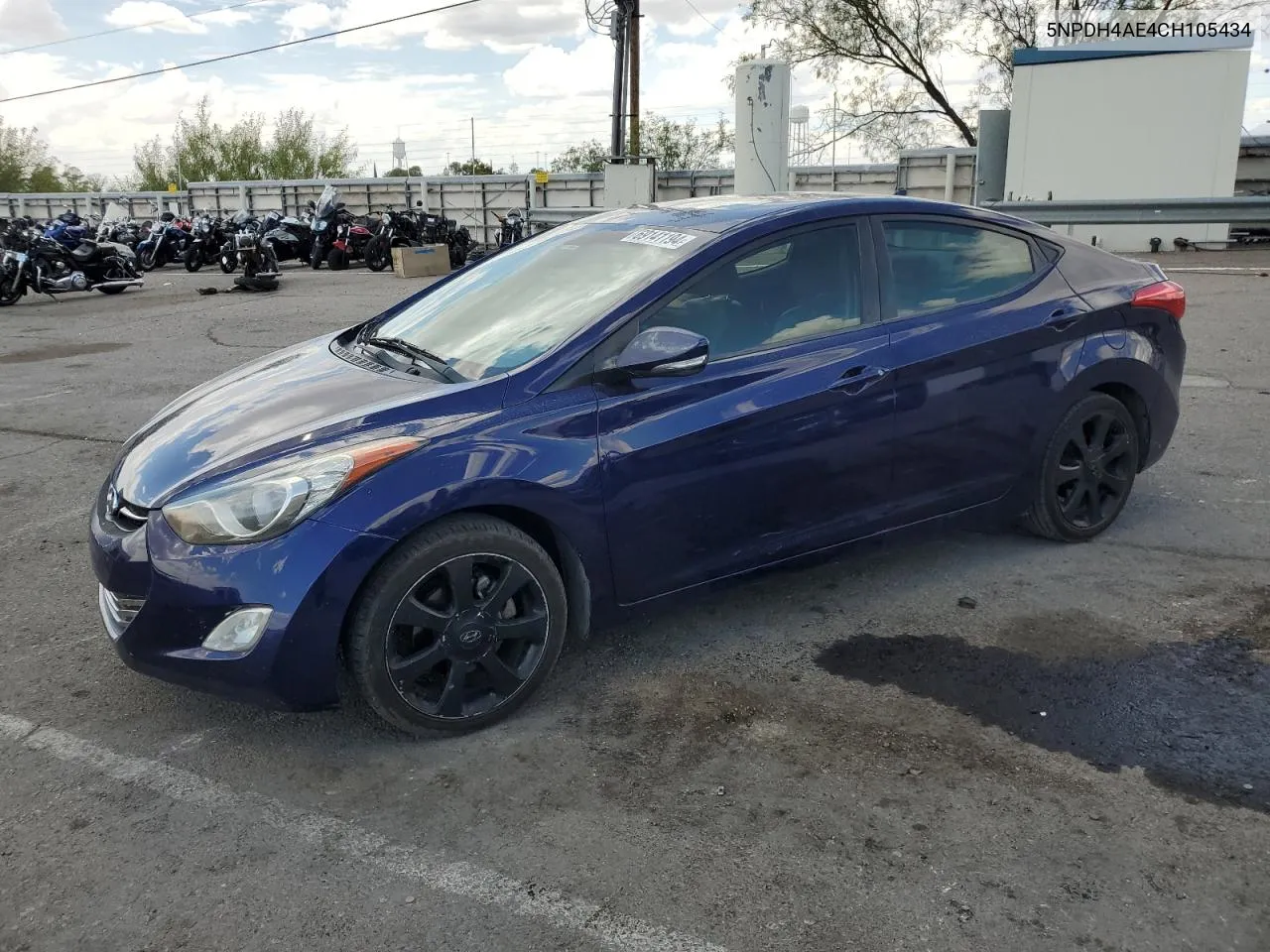 2012 Hyundai Elantra Gls VIN: 5NPDH4AE4CH105434 Lot: 69141194