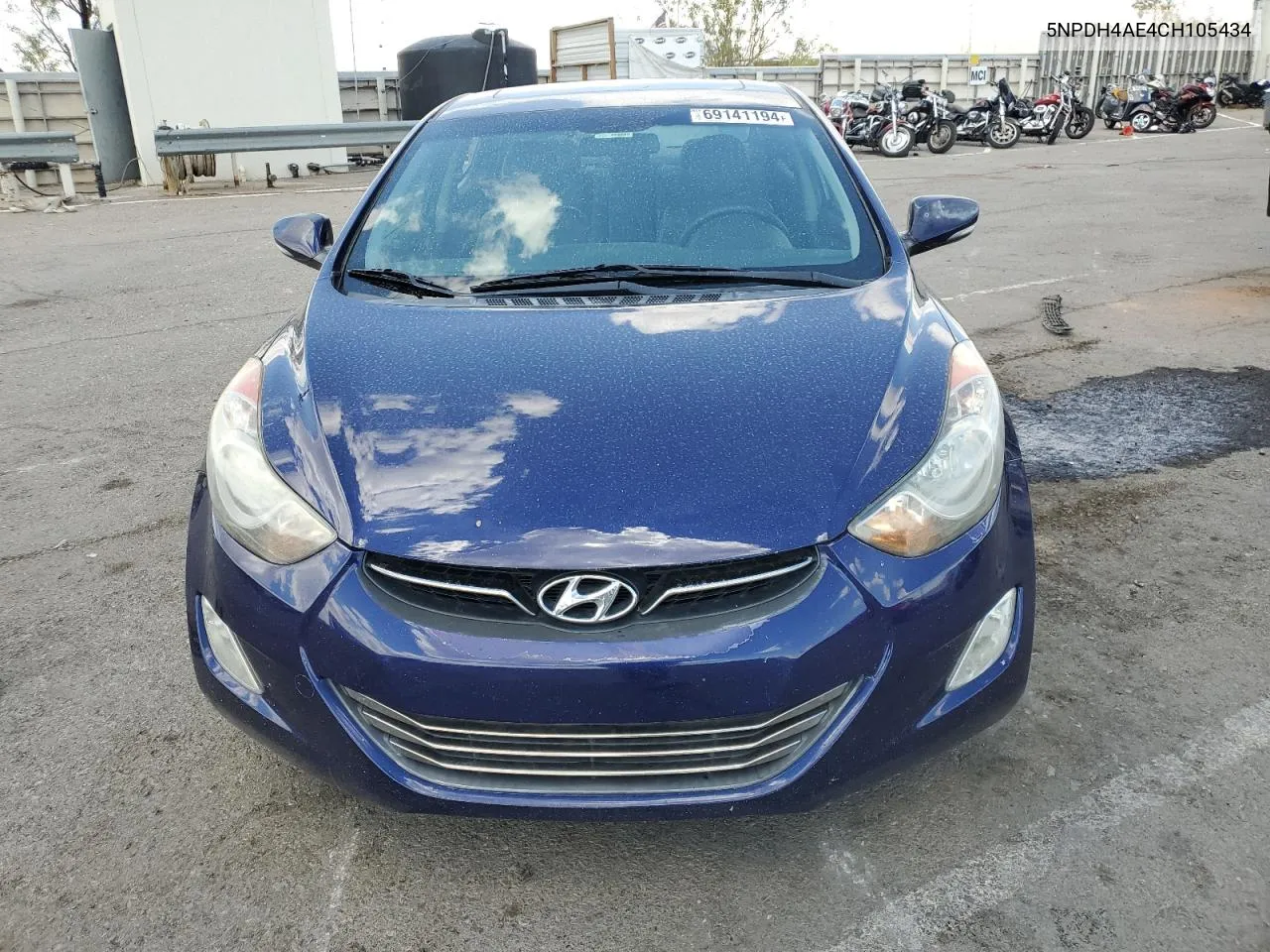 2012 Hyundai Elantra Gls VIN: 5NPDH4AE4CH105434 Lot: 69141194