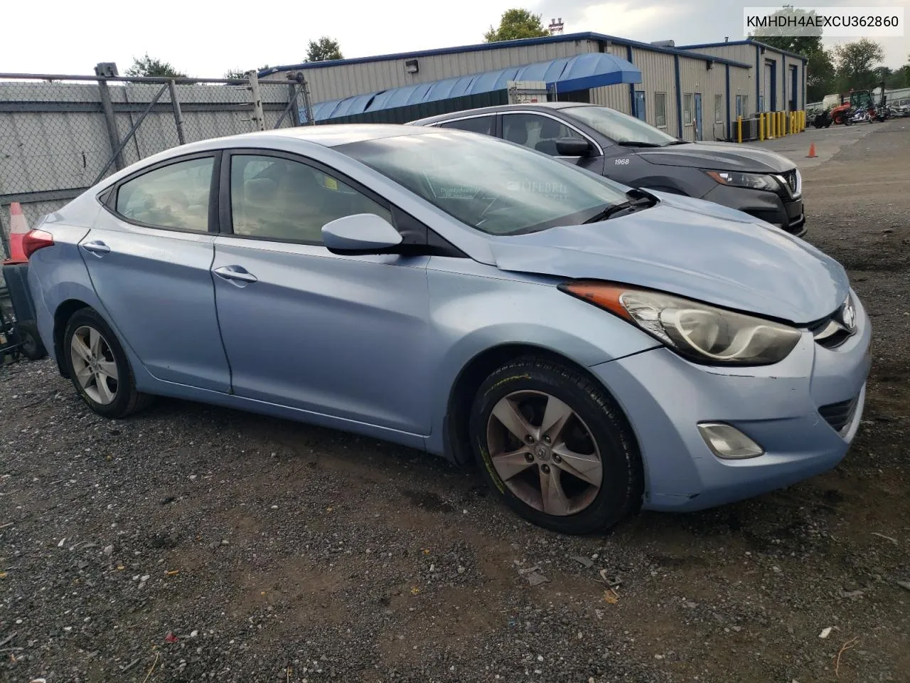 2012 Hyundai Elantra Gls VIN: KMHDH4AEXCU362860 Lot: 69148424