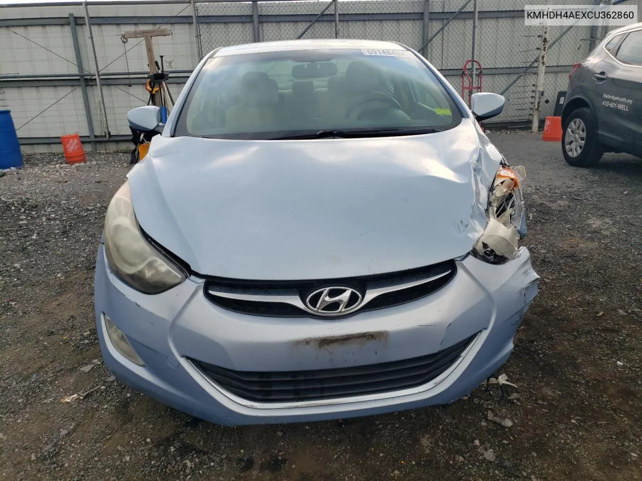 2012 Hyundai Elantra Gls VIN: KMHDH4AEXCU362860 Lot: 69148424