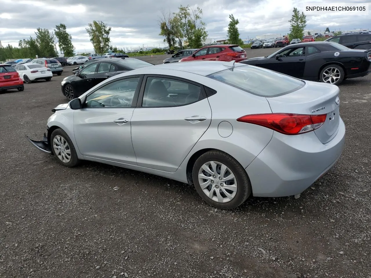 2012 Hyundai Elantra Gls VIN: 5NPDH4AE1CH069105 Lot: 69206954