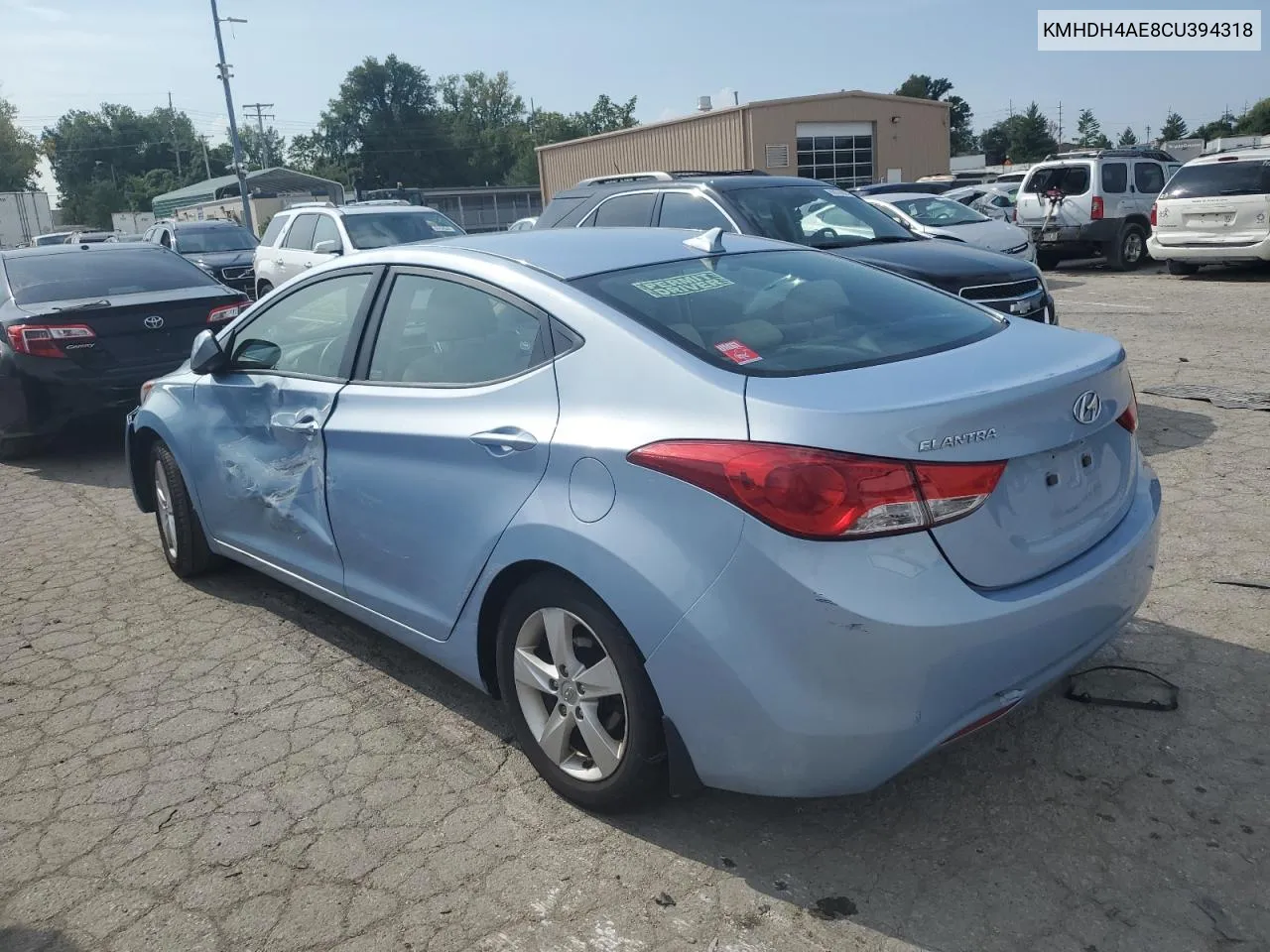 2012 Hyundai Elantra Gls VIN: KMHDH4AE8CU394318 Lot: 69345654