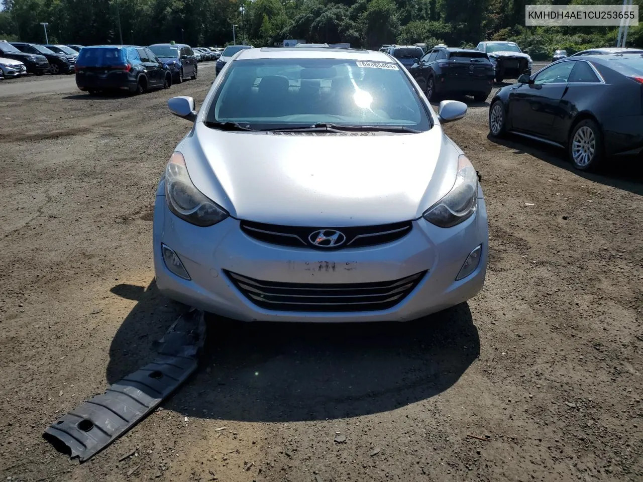 KMHDH4AE1CU253655 2012 Hyundai Elantra Gls