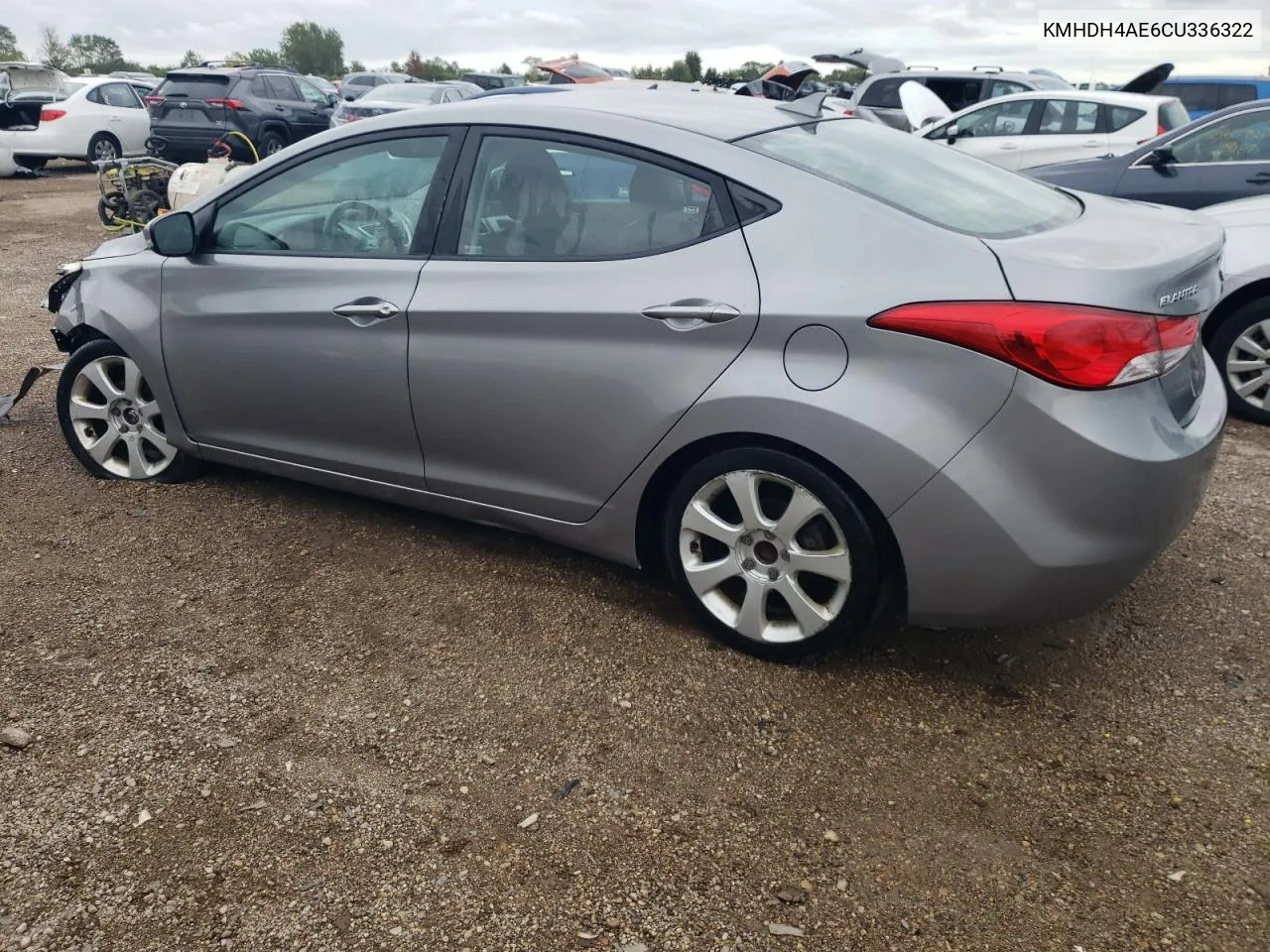 2012 Hyundai Elantra Gls VIN: KMHDH4AE6CU336322 Lot: 69404154