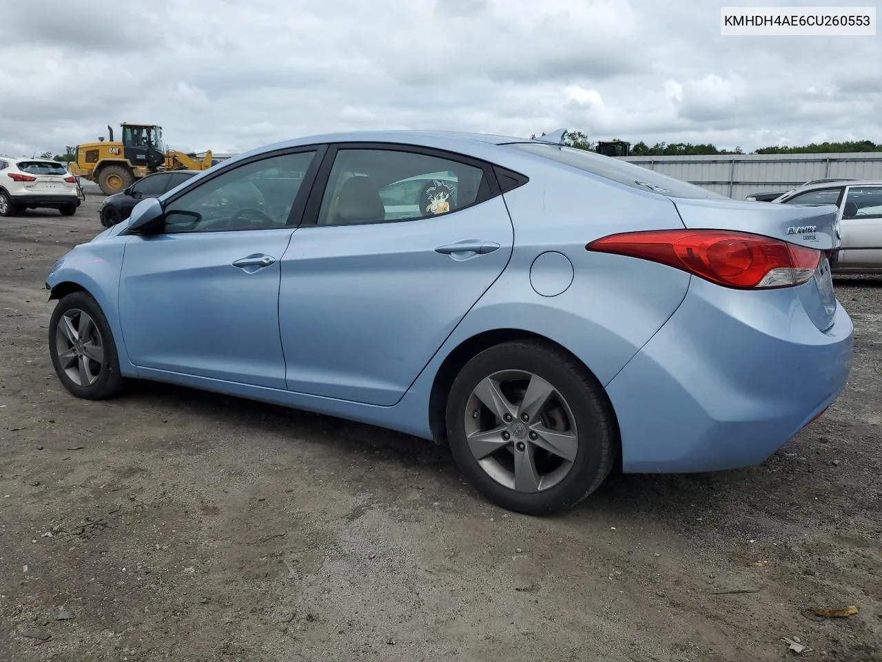 2012 Hyundai Elantra Gls VIN: KMHDH4AE6CU260553 Lot: 69560034