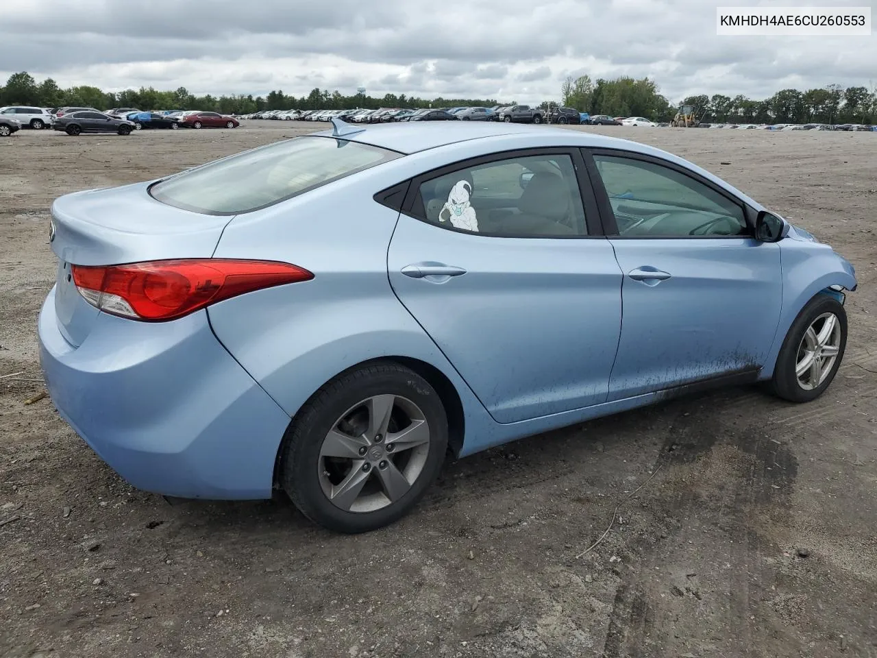 2012 Hyundai Elantra Gls VIN: KMHDH4AE6CU260553 Lot: 69560034