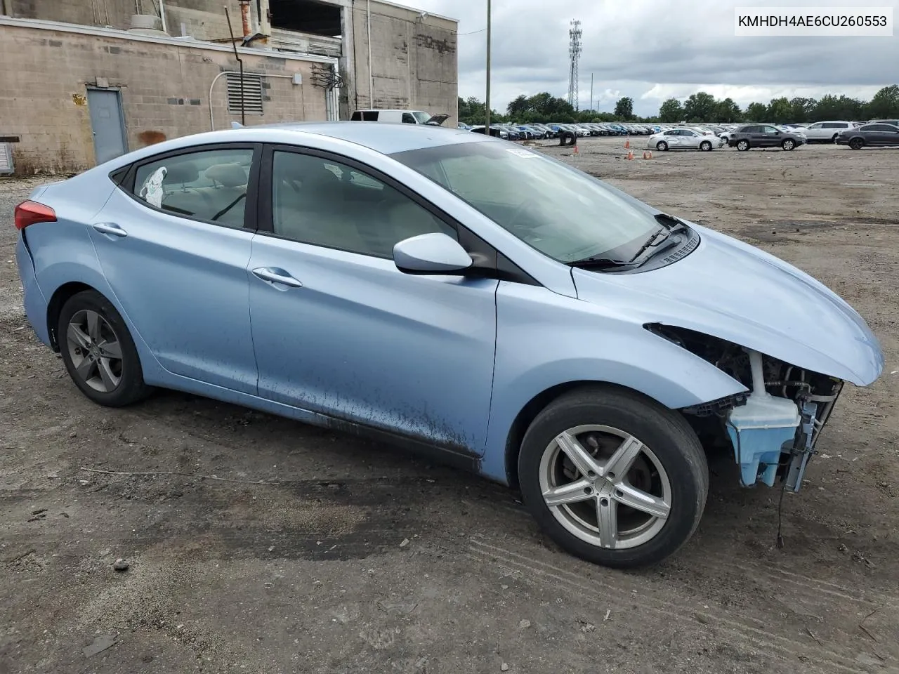 2012 Hyundai Elantra Gls VIN: KMHDH4AE6CU260553 Lot: 69560034