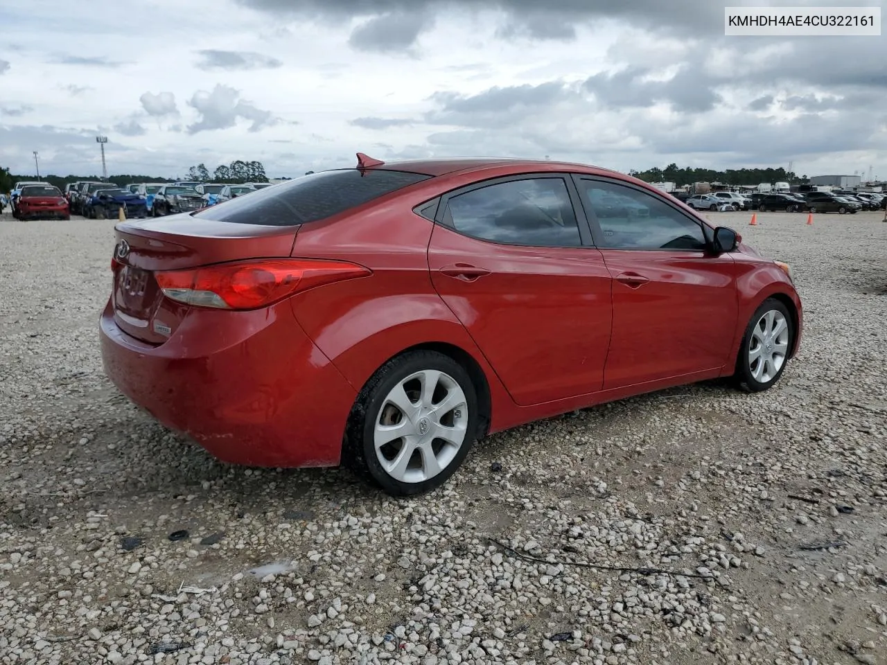 2012 Hyundai Elantra Gls VIN: KMHDH4AE4CU322161 Lot: 69694664