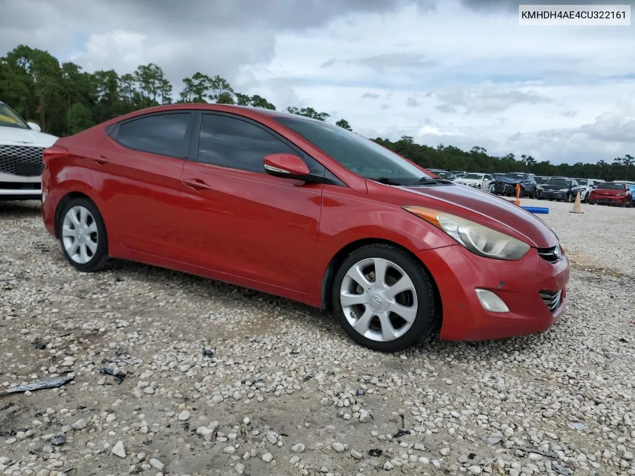 2012 Hyundai Elantra Gls VIN: KMHDH4AE4CU322161 Lot: 69694664