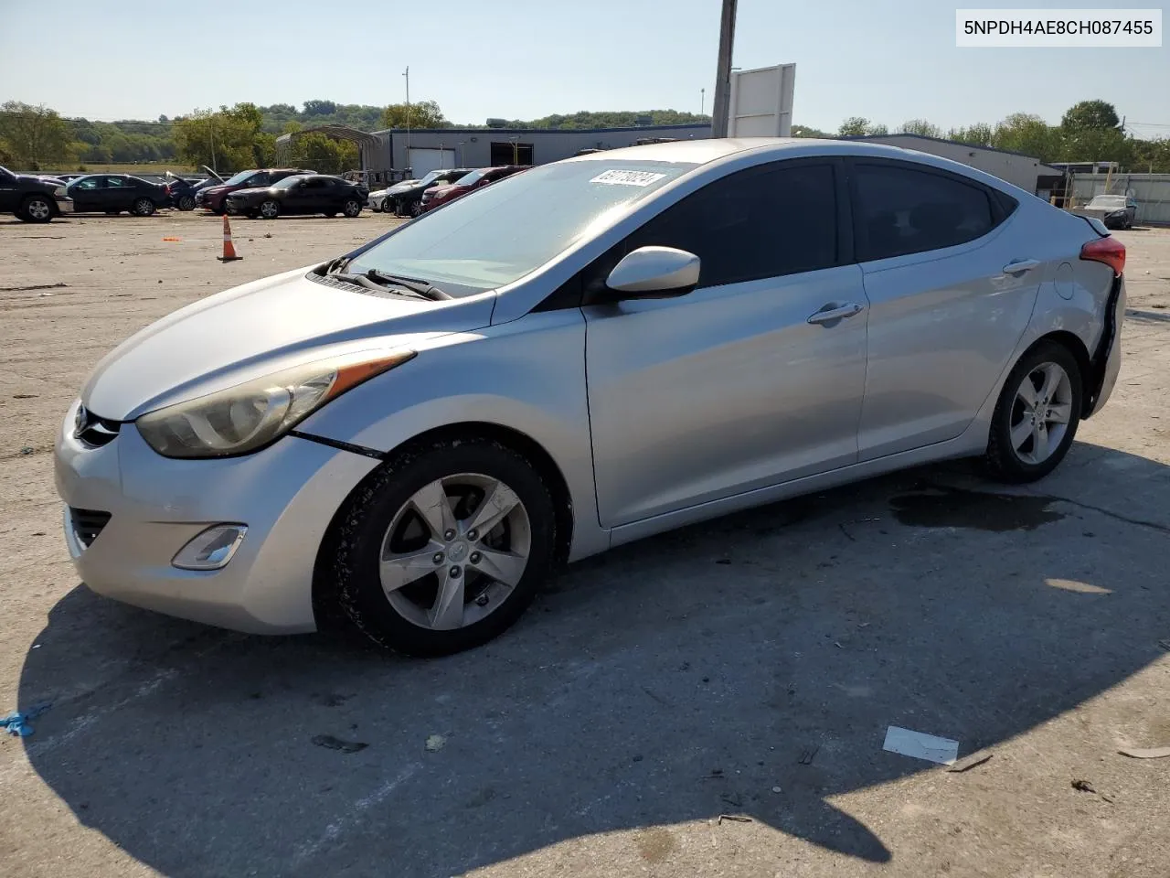 2012 Hyundai Elantra Gls VIN: 5NPDH4AE8CH087455 Lot: 69779824