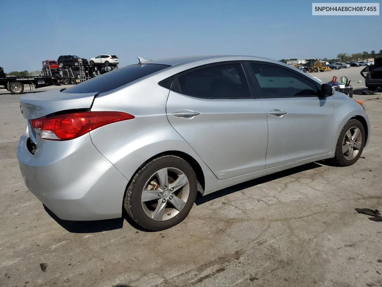 2012 Hyundai Elantra Gls VIN: 5NPDH4AE8CH087455 Lot: 69779824