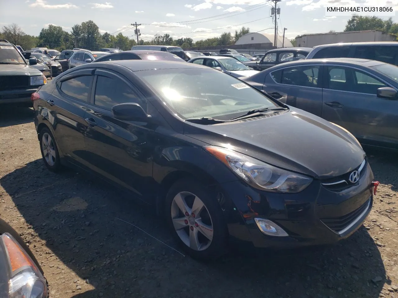 2012 Hyundai Elantra Gls VIN: KMHDH4AE1CU318066 Lot: 69928504